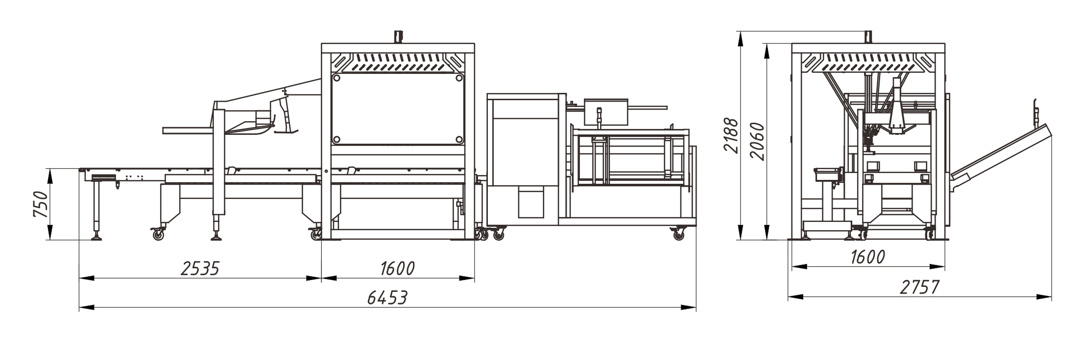 نظام خط تعبئة الكرتون Carton packing line system